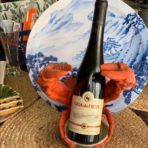 Wine bottle holder Crab